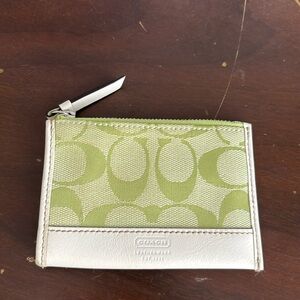 Coach mini zip wallet